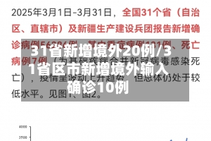 31省新增境外20例/31省区市新增境外输入确诊10例
