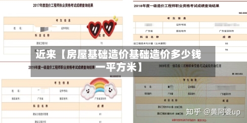 近来【房屋基础造价基础造价多少钱一平方米】